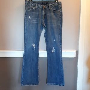 Levi's superlow flare jeans